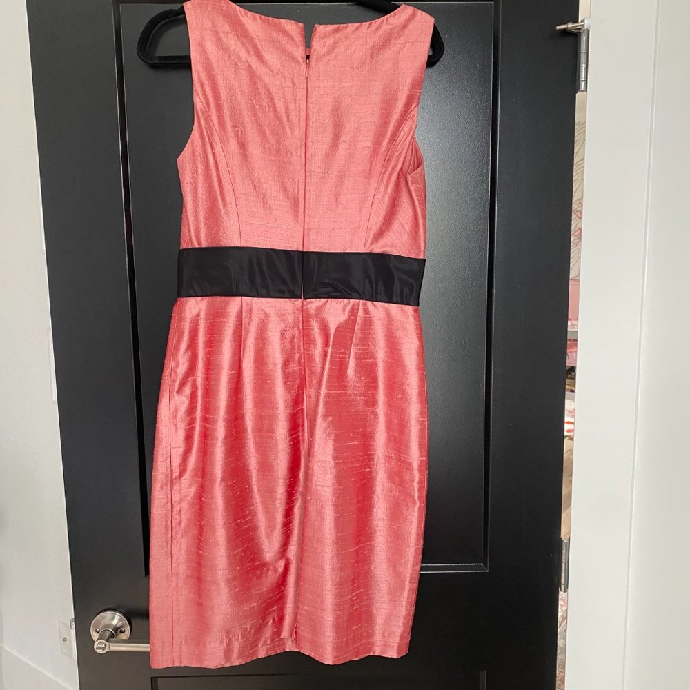 Pink Silk Kay Unger Size 10 Sheath Cocktail Dress - Picture 2 of 2